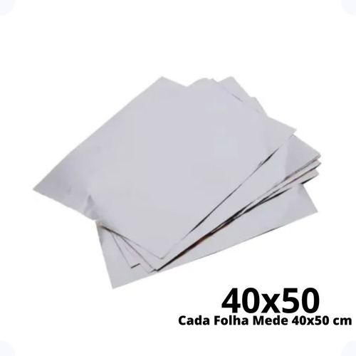 50 Folha Chumbo  Alumínio 45x60 Embalagem Ovo De Páscoa 