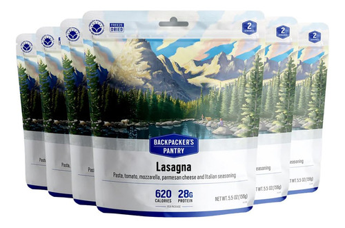 Backpacker's Pantry Lasagna, 2 Servings Per Pouch (6 Count),