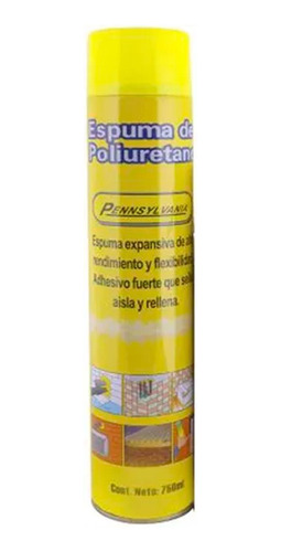 Espuma De Poliuretano Expansible Pennsylvania 750 Ml 