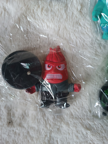 Set De 6 Pzas Muñecos Intensamente, Alegría, Tristeza Bandai