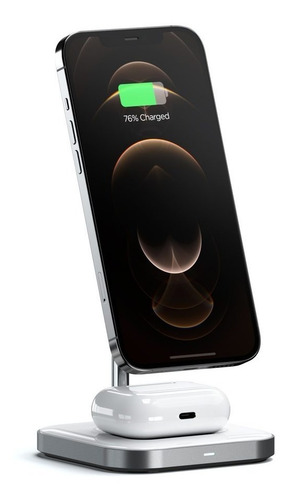 Imagen 2 de 2 de Cargador Magnetico Wireless 2 En 1 Satechi Usb-c