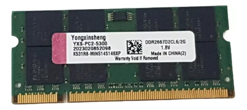 Memória Ddr2 2gb Pc2-5300s 667mhz P/ Notebook 