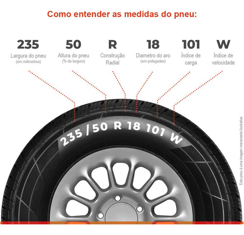 Kit 2 Pneu Aro 18 235/50r18 Durable 101w Xl Sport D+