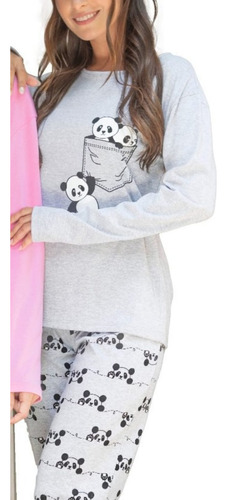 Pijama Lencatex Invierno Osito Panda