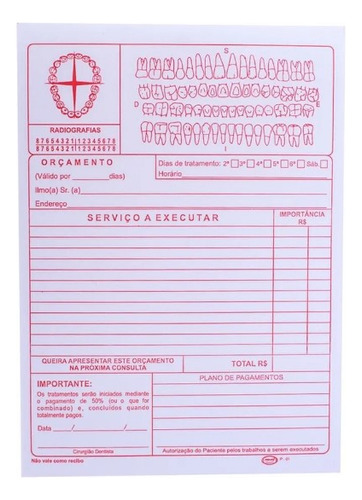 Bloco De Orcamento C/50folhas Afdobrasil
