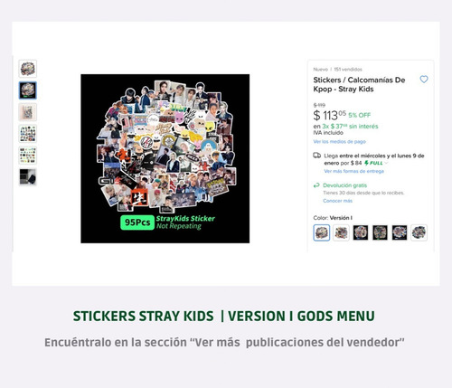55 Photocards Stray Kids - God's Menu Edition