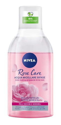 Nivea Micellair - Agua De Rosas Micelar Con Aceite, 13.5 f.