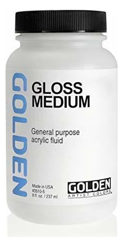 Pintura Acrílica Golden Polymer Gloss Medium-8 Onzas