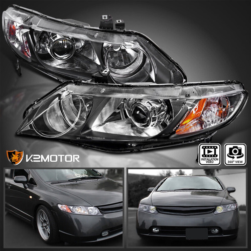 Par Faro Negro 4dr Honda Civic Ex-l 2011 1.8l