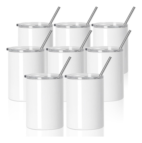 Pyd Life Paquete De 8 Vasos De Sublimación En Blanco De 13 O