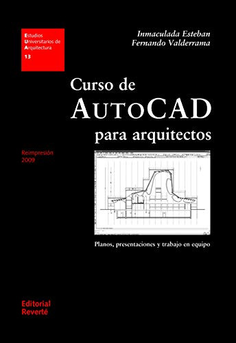 Curso De Autocad Para Arquitectos, De Esteban, Inmaculada. Editorial Reverte, Tapa Blanda En Español