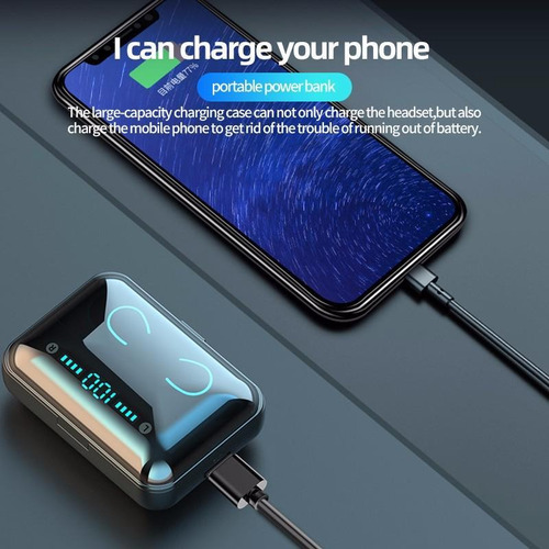 Audífonos Inalámbricos F9-5 Con Estuche Cargador 4000mah