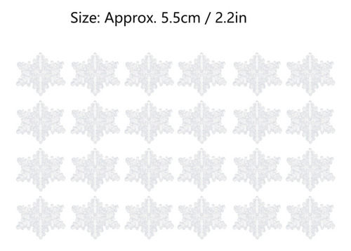 Colgante Decorativo Con Forma De Copo De Nieve Navideño, 24