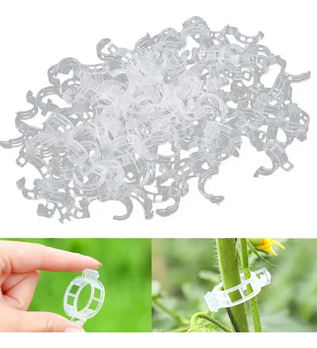 100 Clips De Plástico Fijos Para Plantas De Jardín Garden C