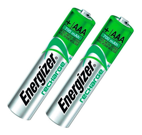 Pila Recargable Energizer Tamaño Aaa 2 Unidades