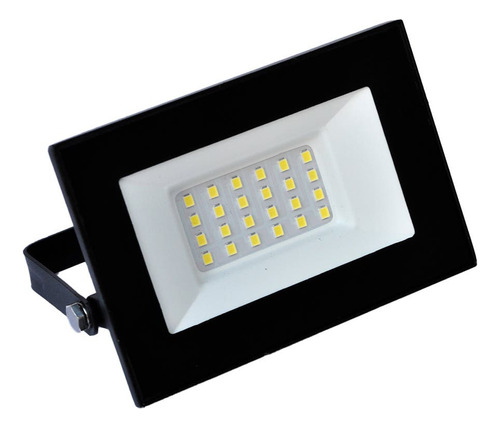 Reflector Iluminación Led 30w Luz Fría 1687lm Exterior Rex Carcasa Negro Luz Blanco Frío