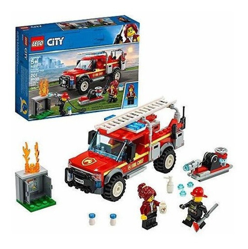 Kit De Construccion Lego City Fire Chief Response Truck 6023