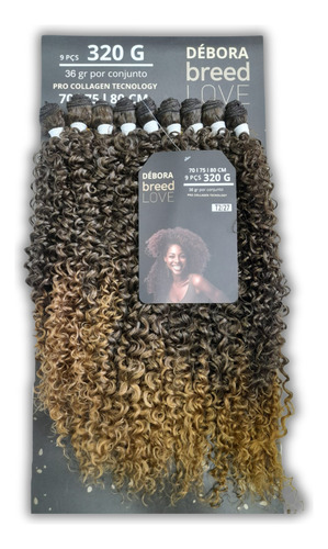 Cabelo Fibra De Colágeno Débora 70 Á 80cm 320gr #t2/27