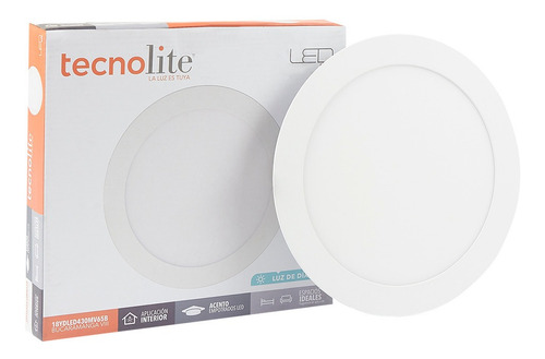 Lampara Led Empotrable En Techo 18w P/ Interiores Luz Blanca