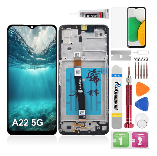 Pantalla Para Samsung Galaxy A22 5g Con Marco Original