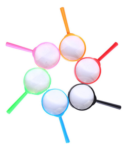 Lupas Acrílicas Coloridas De 6 Peças Para Brinquedos Experim