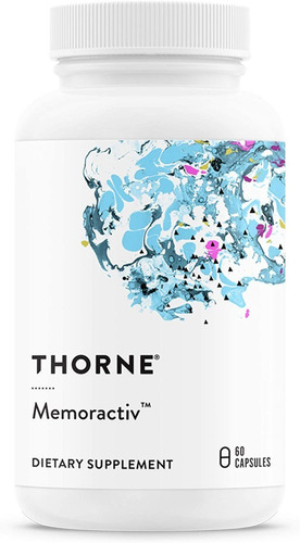 Thorne Memoractiv Suplemento Cerebral Nootrópico X 60caps