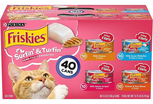 Alimento Purina Friskies Paquete De Variedad Húmedos Gatos