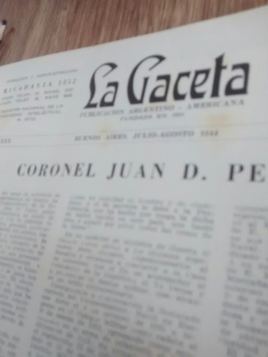 General Farrell La Gaceta N 207 208 1944