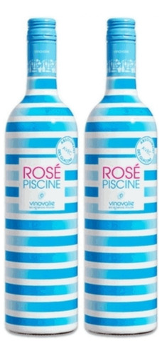 Kit Vinho Rosé Piscine Francês 750ml 2 Unidades