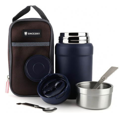 Termo Acero Inoxidable Comida Camping Termos 800ml + Cuchara