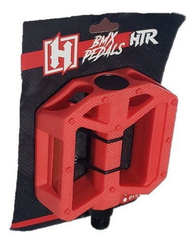 Pedal Htr Bmx Mtb 9/16 Con Reflejante Y Pin Antiderrapante