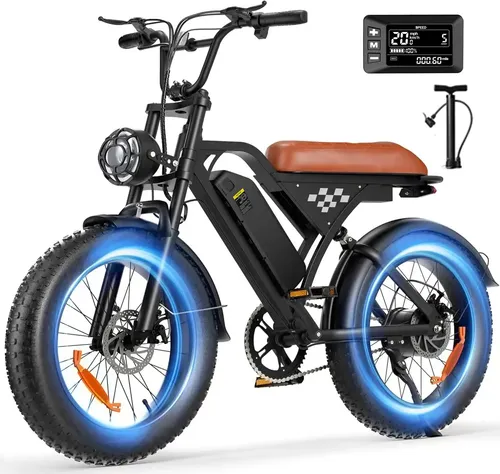 Bicicleta Elétrica Xroymexroy EB5-BR 750W 35km/h com Pneus 20" e Bateria 10.4Ah para Adultos
