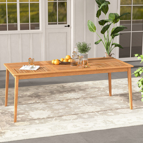 Mesa De Comedor Rectangular Tipo Bistró De Madera Gpl