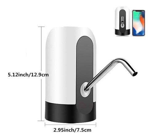 Dispensador De Agua Garrafón Recargable Eléctrico Usb
