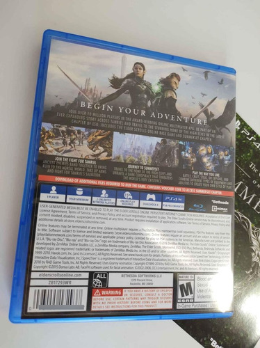 The Elder Scrolls Online Summerset Ps4 (Usado)