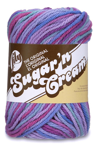 Lily Sugar 'n Cream El Hilo Original Ombre, 2oz, Calibre 4 M