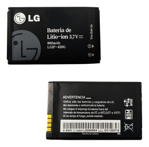 Bateria Pila LG Lgip-430g LG  Kf390 Kf757  Cu720 Original
