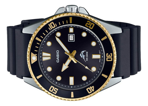 Reloj Casio Mdv-106g-1avcf Marlin Buceo-negro Negro Negro Negro