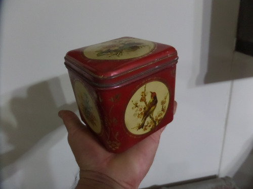 7k Antigua Caja De Lata Ingles  Coleccion Vintage
