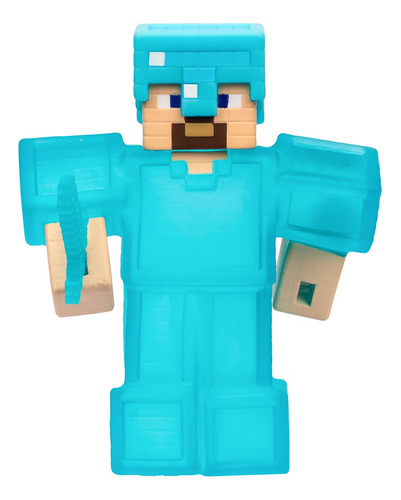 Boneco Elástico Steve De 12cm - Goo Jit Zu Minecraft