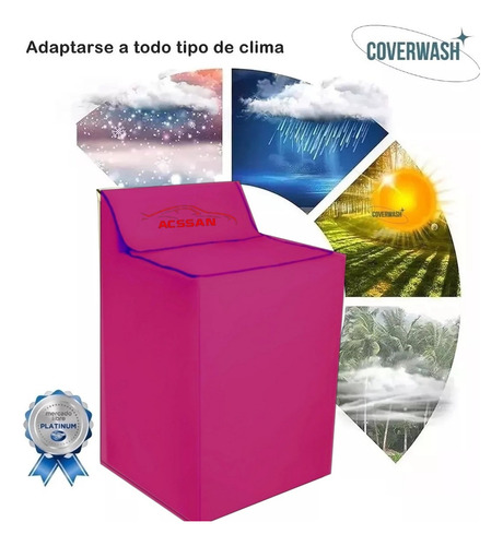 Cubrelavadora C Panel Afelpada Impermeable 20k Reforzada