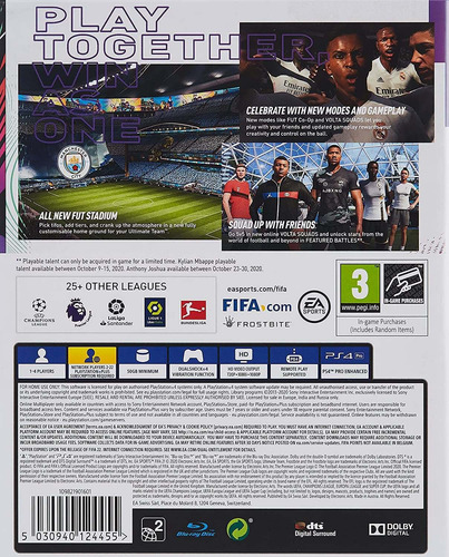 Fifa 21 Electronic Arts Juego, Play Station 4/5, Físico