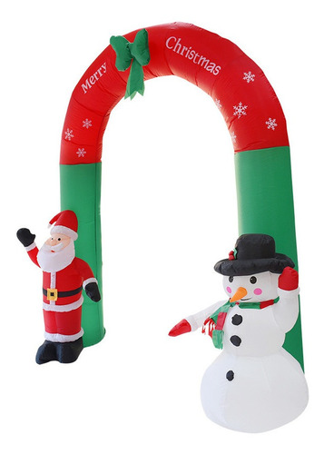 Muñeco De Nieve Inflable De Papá Noel Con Arco De Navidad 20