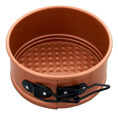 Mini Molde Redondo Desmontable Color Cobre 4 PuLG Wilton Color Naranja