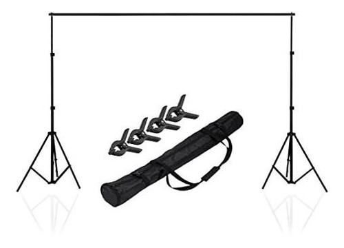 Meking 6.5x6.5ft Photo Backdrop Stand Con Clips, Sistema De