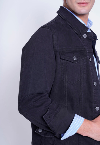 Imagen 3 de 3 de Chaqueta Hombre Sulive Negro Fw 2023 New Man
