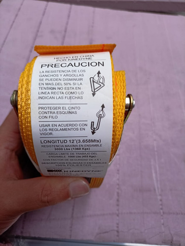 Banda Para Riel Logístico 2 X12 Ft Amarillo