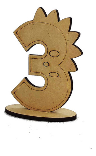 50 Souvenir Fibrofacil L1 Numeros Dinosaurios Mis 3 Añitos