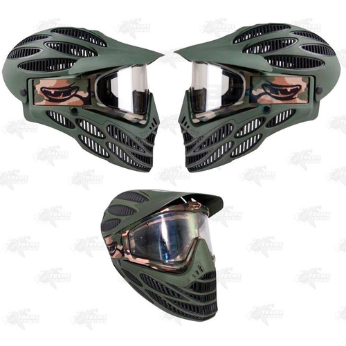 Careta Gotcha Verde Jt Flex 8 Termal Marcadora Airsoft Xtrem