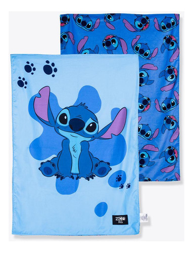 Manta Zc Pets Stitch Disney 100% Poliéster 95x70cm